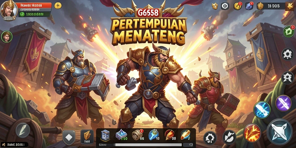 Tampilan pertarungan seru dalam G668 dengan pemain bertarung di arena Battle Royale.
