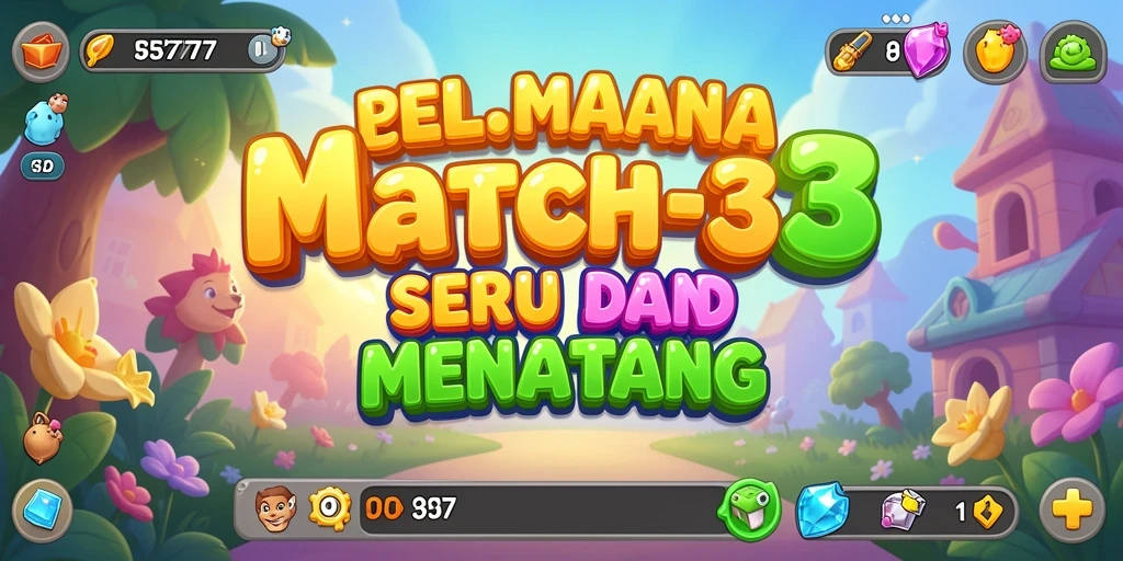Tampilan gameplay <strong>JELAS777</strong> yang seru dalam genre Match-3.