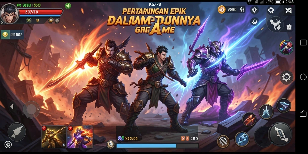 Tampilan pertarungan mengesankan dari gameplay KG778 yang mendebarkan.