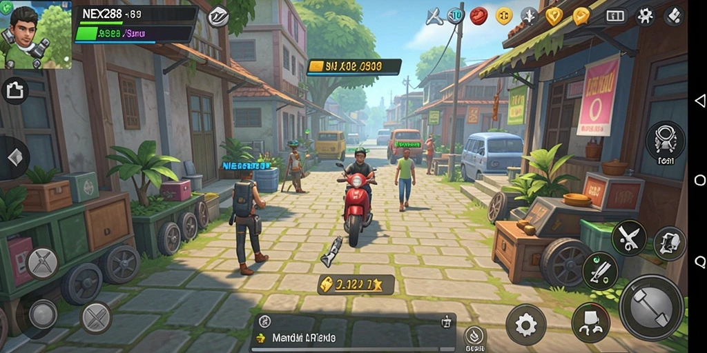 Screenshot gameplay NEX288 yang menunjukkan pengalaman Idle yang menarik.