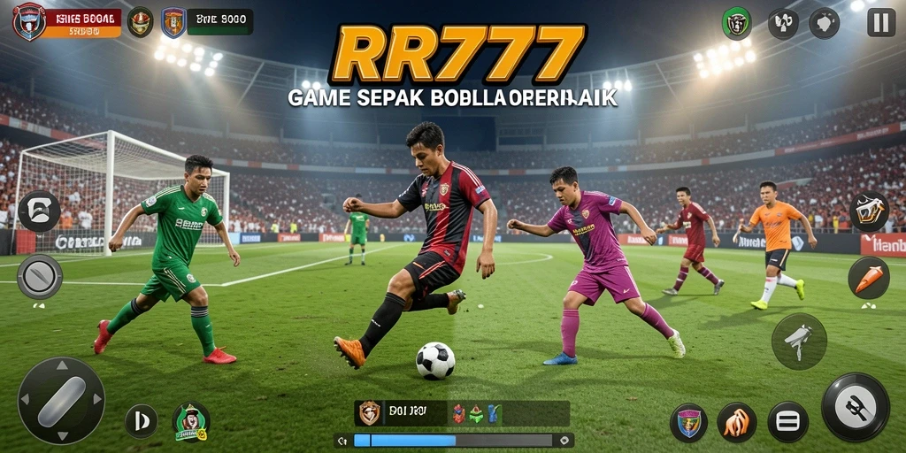 Tangkapan layar permainan RR777 yang menampilkan aksi seru di lapangan.