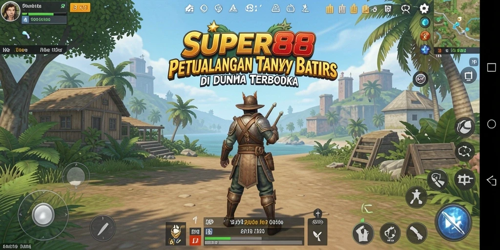 Tampilan gameplay <strong>SUPER88</strong> yang menakjubkan di dunia terbuka.